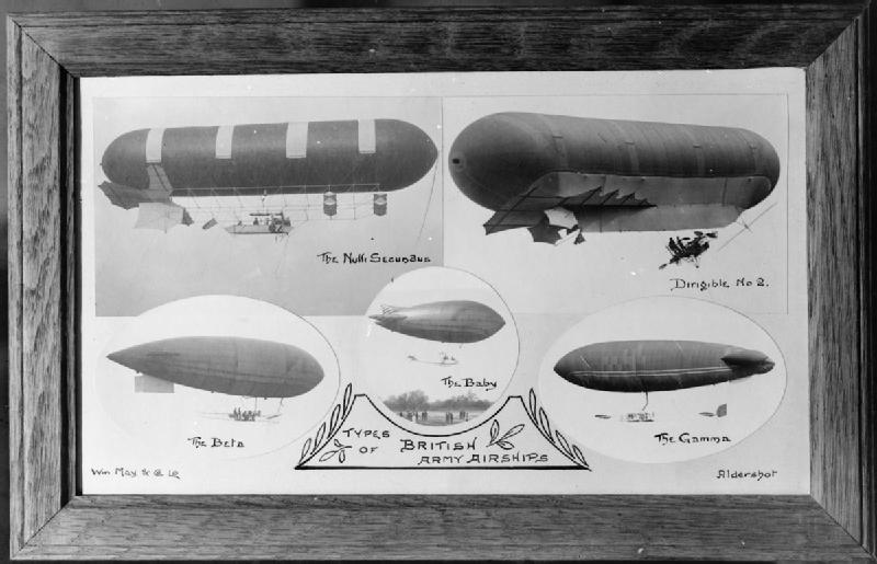 Five British Army Airships the Nulli Secundus Dirigible No 2 the Beta the Baby and the Gamma RAE O104