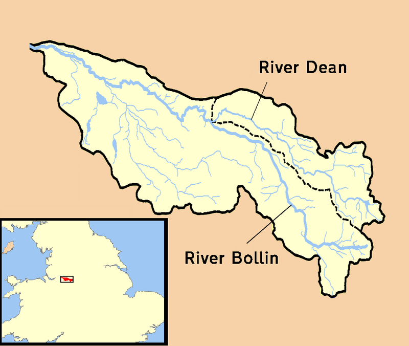 800px River Bollin catchment area
