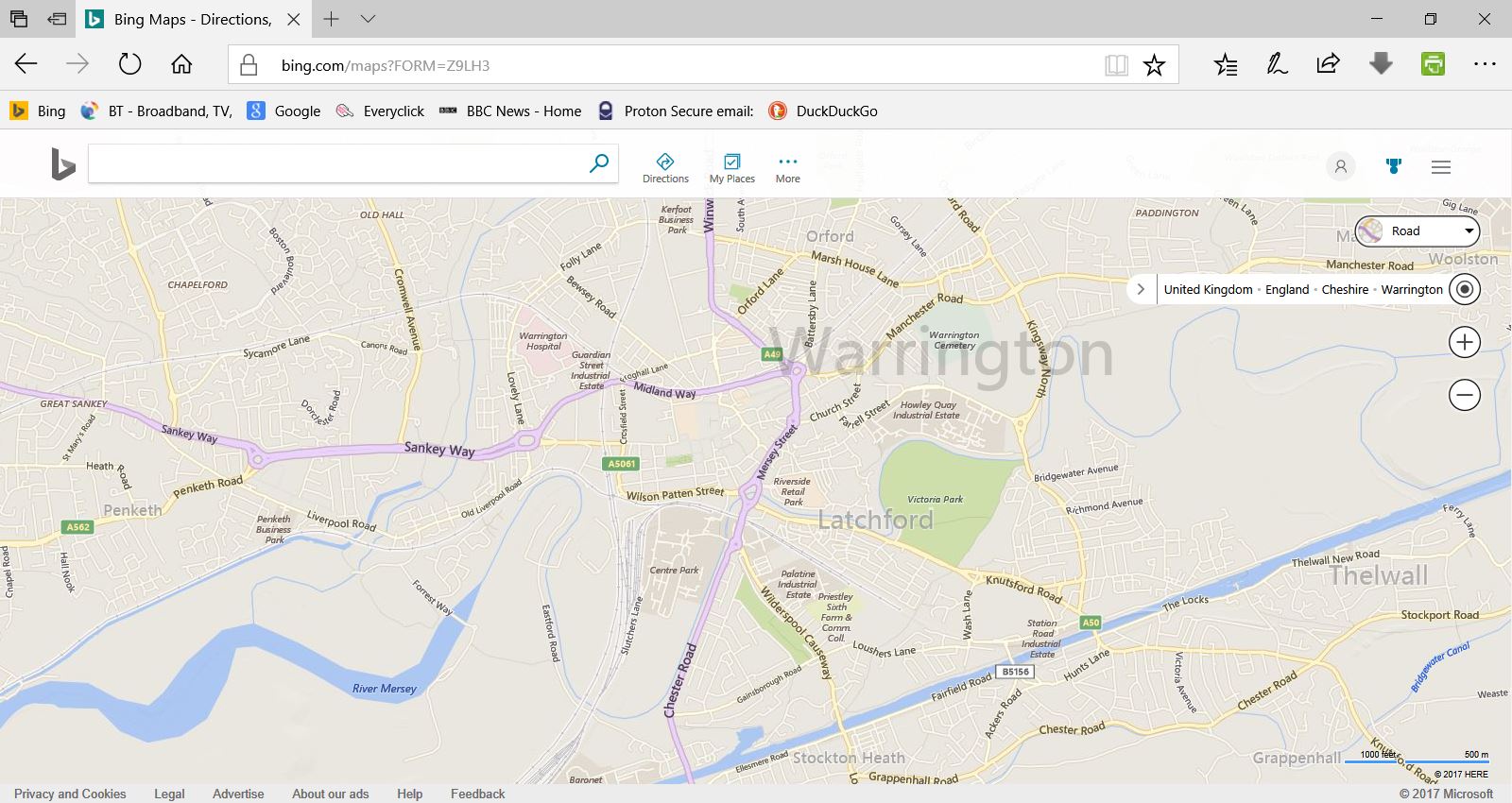 Modern Latchford Bing maps Capture