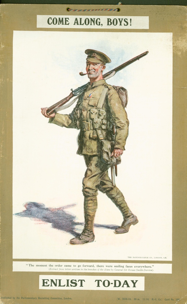 early recruiting poster 1914
