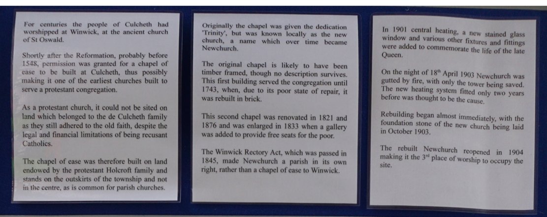202 1 Newchurch information about the display 
