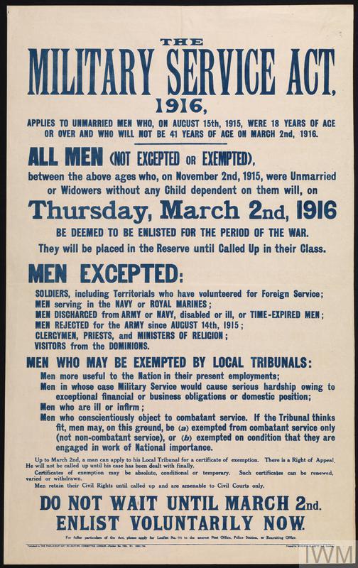 Notice of enlistment by conscription 12 JPG