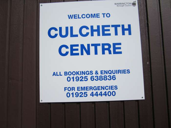 Culcheth Centre notice