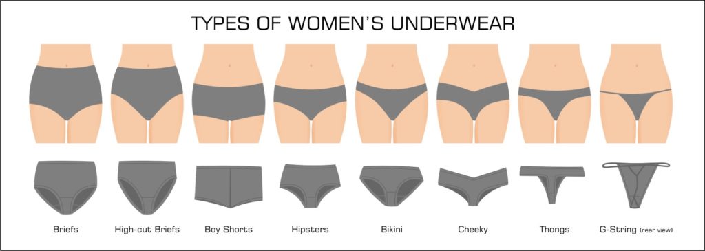 Type of womans underwear 2019