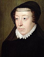 Catherine de Medici as widow c 1560s