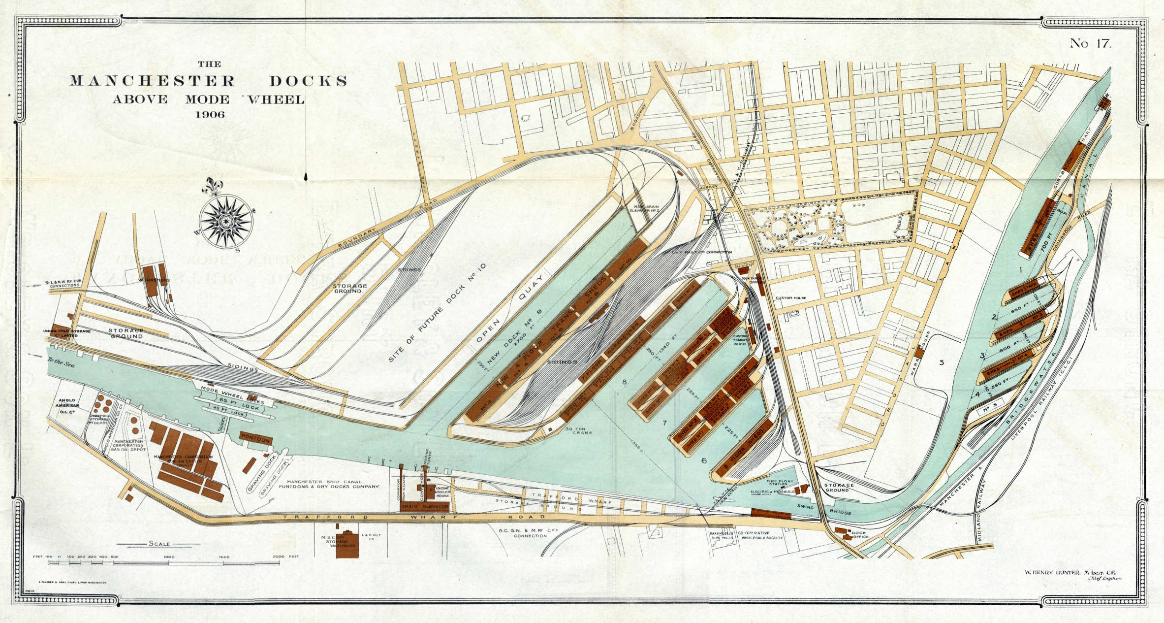 Manchester docks in Salford plan