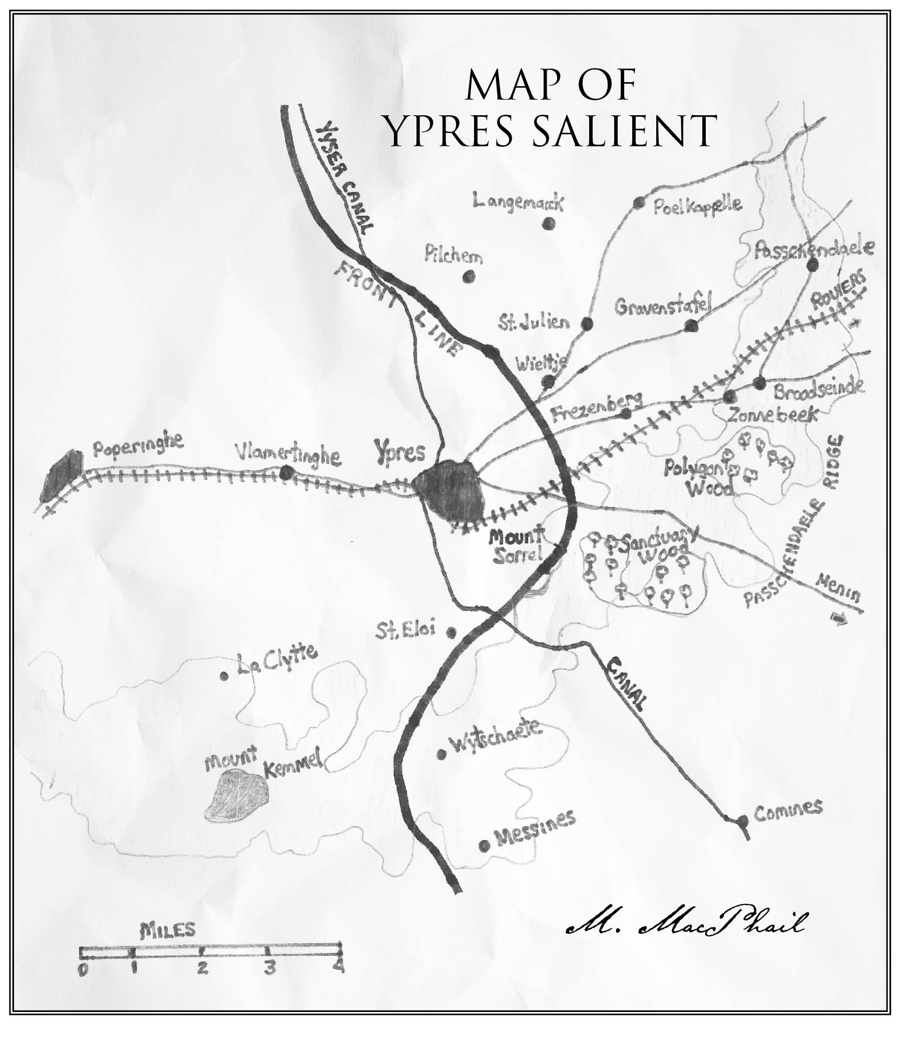 M Marcel phail Map of Ypres salient 1914 Maps5